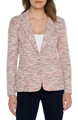Liverpool Los Angeles Bouclé Fitted Blazer in Lava Flw Boucle