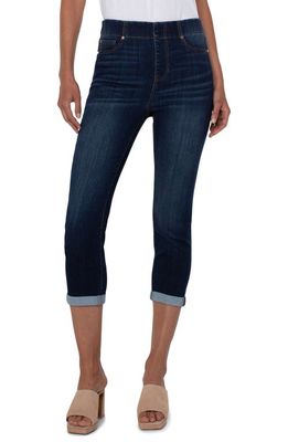 Liverpool Los Angeles Chloe High Waist Cuffed Crop Skinny Pull-On Jeans in Catalina