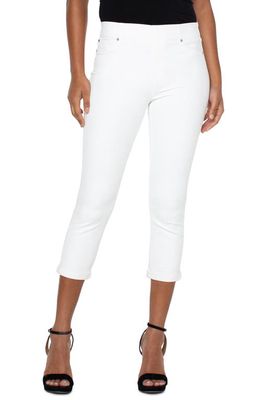 Liverpool Los Angeles Chloe Pull-On Crop Skinny Jeans in Bright White
