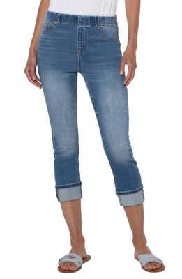 Liverpool Los Angeles Chloe Wide Cuff Pull-On Crop Skinny Jeans in Canyonlands