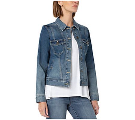 Liverpool Los Angeles Classic Denim Jacket w/ A ngled Seaming