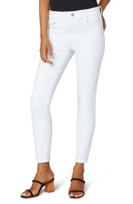 Liverpool Los Angeles Gia Glider Pull-On High Waist Ankle Skinny Jeans in Bright White