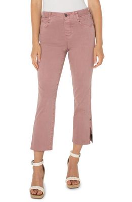 Liverpool Los Angeles Gia Glider Pull-On Split Hem Ankle Jeans in Aster Mauve