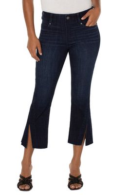 Liverpool Los Angeles Gia Glider Pull-On Twisted Seam Crop Flare Jeans in Columbia