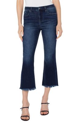 Liverpool Los Angeles Hannah Frayed Crop Flare Jeans in Upland