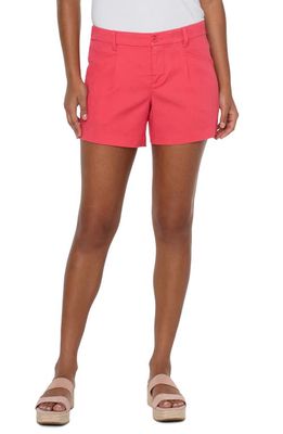 Liverpool Los Angeles High Waist Chino Shorts in Watermelon