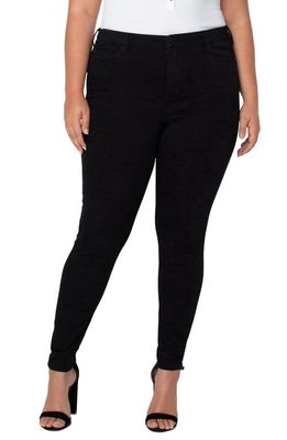 Liverpool Los Angeles Liverpool Abby Stretch Skinny Jeans in Black Rinse