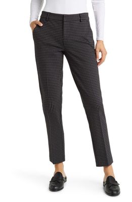 Liverpool Los Angeles Liverpool Kelsey Check Knit Skinny Pants in Black/White Grid