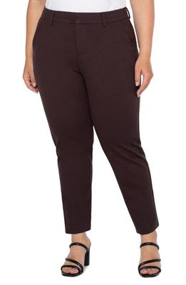 Liverpool Los Angeles Liverpool Kelsey Ponte Knit Trousers in Java