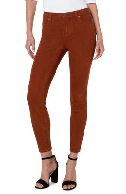 Liverpool Los Angeles Liverpool Penny Ankle Skinny Jeans in Cognac