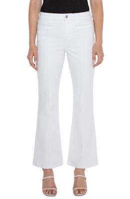 Liverpool Los Angeles Lucy Pintuck Welt Pocket Bootcut Jeans in Bright White