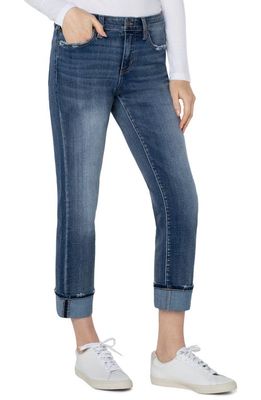 Liverpool Los Angeles Marley Cuffed Girlfriend Jeans in Baron