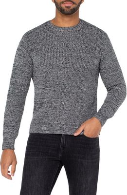 Liverpool Los Angeles Shaker Stitch Crewneck Sweater in Black Multi