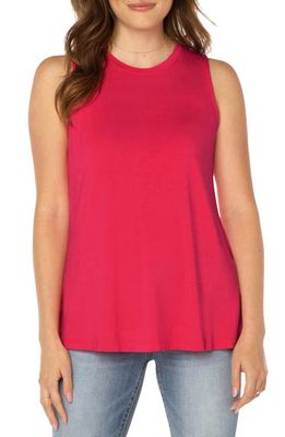 Liverpool Los Angeles Sleeveless Knit Top in Pink Punch