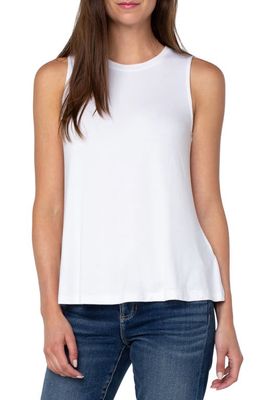 Liverpool Los Angeles Sleeveless Knit Top in White