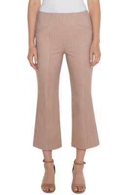 Liverpool Los Angeles Stella Microcheck Kick Flare Pants in Lava Flow Check
