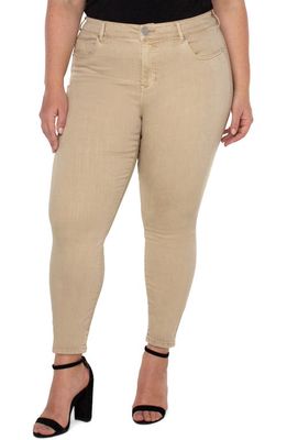 Liverpool Piper Hugger Ankle Skinny Jeans in Biscuit Tan