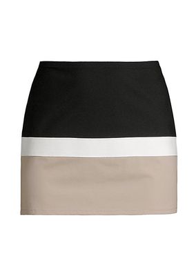 Livia Colorblocked Skirt Bikini Bottom