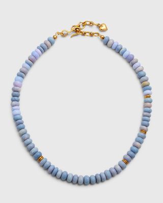 Livia Lavender Opal Beaded Necklace