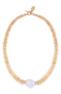 Lizzie Fortunato Calypso Beaded Necklace in Yellow