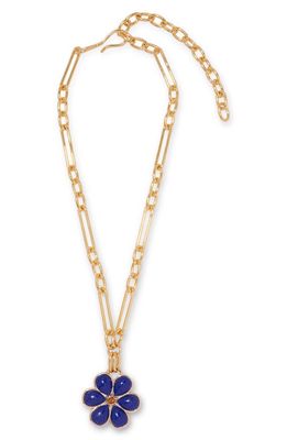Lizzie Fortunato Desert Daisy Pendant Necklace in Gold Multi