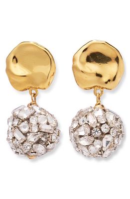 Lizzie Fortunato Meteor Shower Clip-On Drop Earrings in Gold