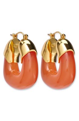 Lizzie Fortunato Organic Hoop Earrings in Peach