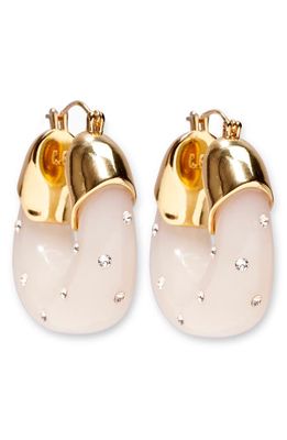 Lizzie Fortunato Organic Hoop Earrings in White
