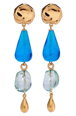 Lizzie Fortunato Palma Drop Earrings in Blue Multi