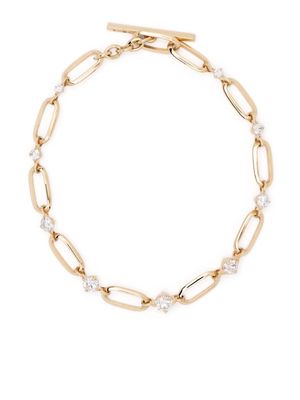 Lizzie Mandler Fine Jewelry 18kt yellow gold diamond link bracelet