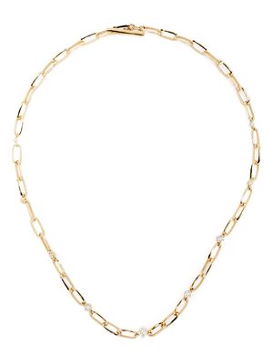 Lizzie Mandler Fine Jewelry 18kt yellow gold diamond link necklace