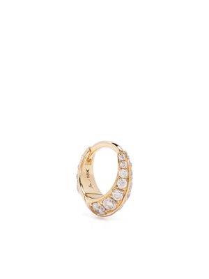 Lizzie Mandler Fine Jewelry 18kt yellow gold Double Sided diamond hoop earring