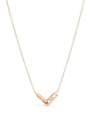 Lizzie Mandler Fine Jewelry 18kt yellow gold OG Links diamond chain necklace