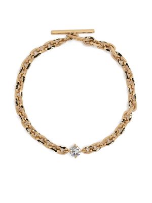 Lizzie Mandler Fine Jewelry 18kt yellow gold XS Knife Edge diamond bracelet