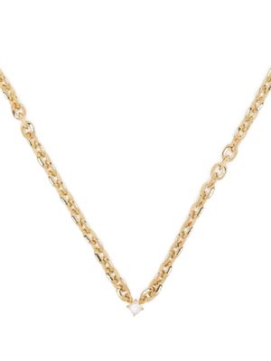 Lizzie Mandler Fine Jewelry 18kt yellow gold XS Knife Edge diamond necklace