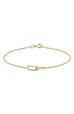 Lizzie Mandler Fine Jewelry Linked Station Bracelet in Yellow Gold