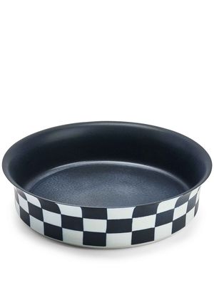 L'Objet Damier porcelain bowl - Black