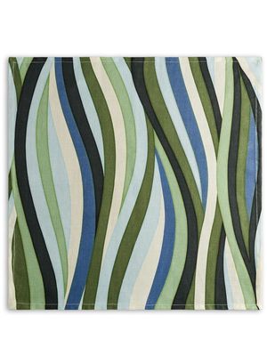 L'Objet Sateen Waves linen napkins - Green