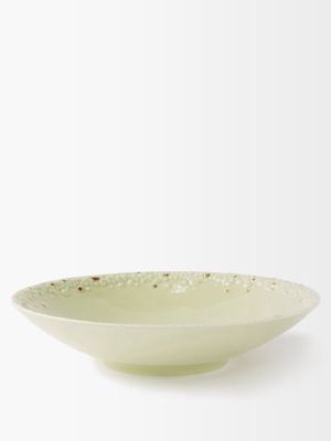 L'objet - X Haas Brothers Mojave Porcelain Soup Bowl - Green Gold