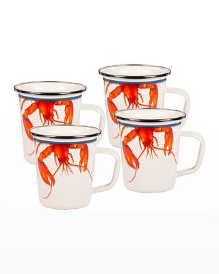 Lobster Latte Mugs, Set of 4