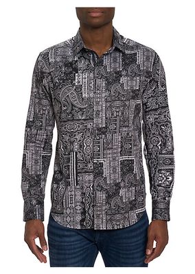 Locarno Paisley Button-Front Shirt