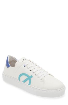 LOCI Nine Sneaker in White/Blue/Turquoise