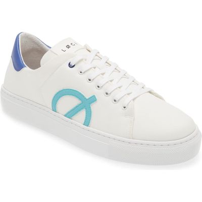 LOCI Origin Sneaker in White/Blue/Turquoise