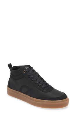 LOCI Ten Mid Sneaker in Black/Black/Gum