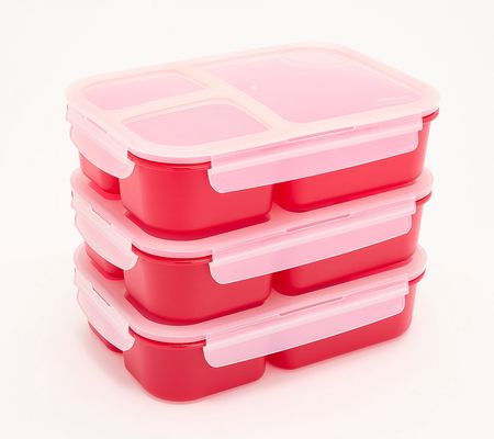 LocknLock Set of 3 Bento Lunch Boxes