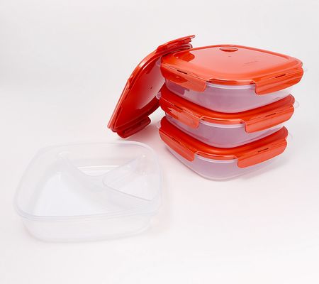 LocknLock Set of 4 Divider Plates with Vented Lids