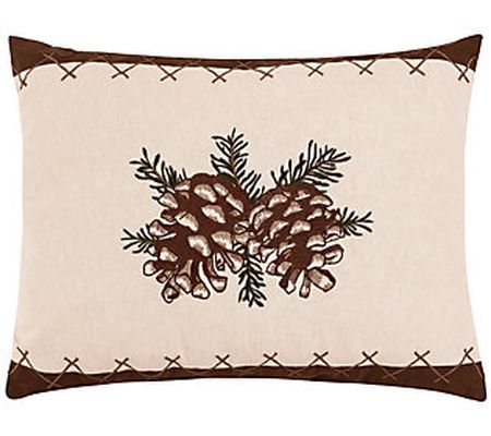 Lodge Pinecone Pillow by C&F Home