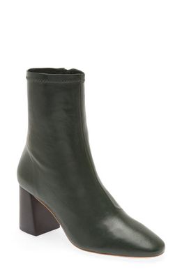Loeffler Randall Elise Stretch Leather Bootie in Forest