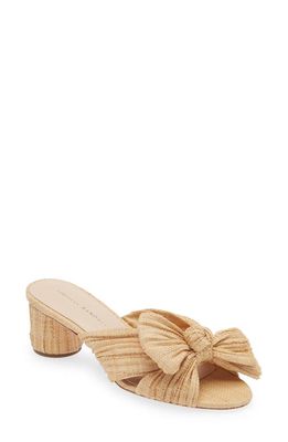 Loeffler Randall Emilia Knot Raffia Slide Sandal in Natural