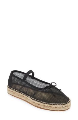 Loeffler Randall Kayla Soft Mary Jane Espadrille Ballet Flat in Black